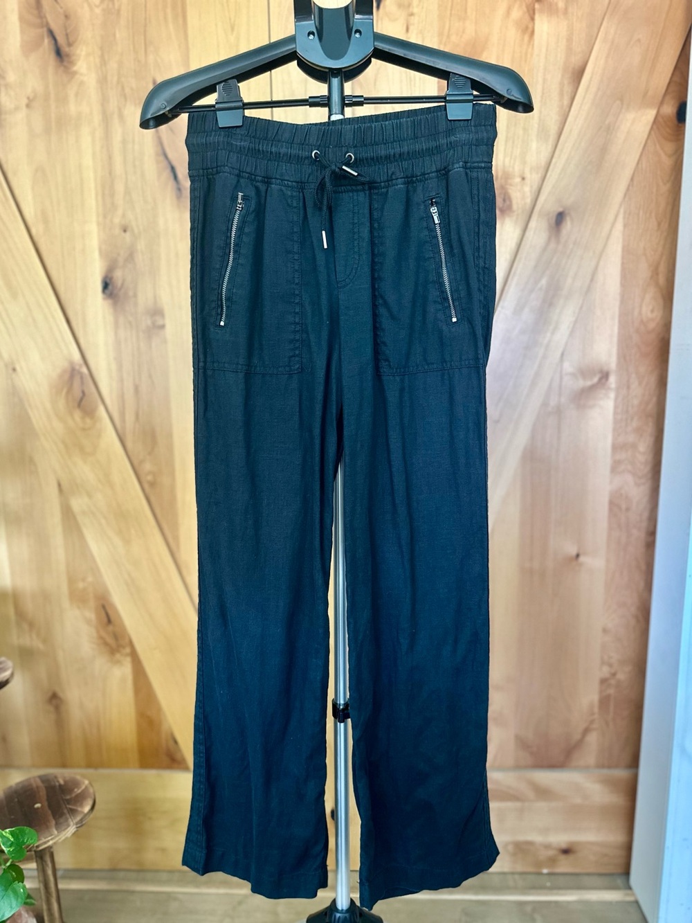 Athleta Cabo Linen Wide Leg Pants